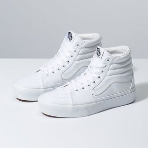 Vans Canvas Sk8-Hi True White